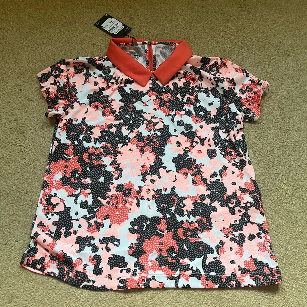 Under Armour Women's Floral Top - Red, Black, White